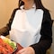 Neatgards Neatgards Low Density Poly Embossed 15.5"x20" Adult White Bib, PK500 303578501 - alternate 5